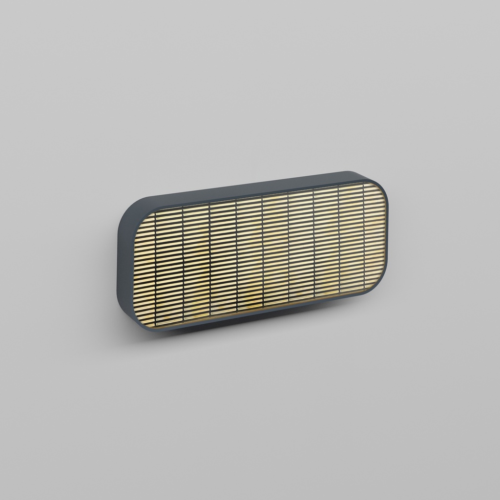 9. OFF-SET NT 3x1 long rectangular with asymmetric louvre