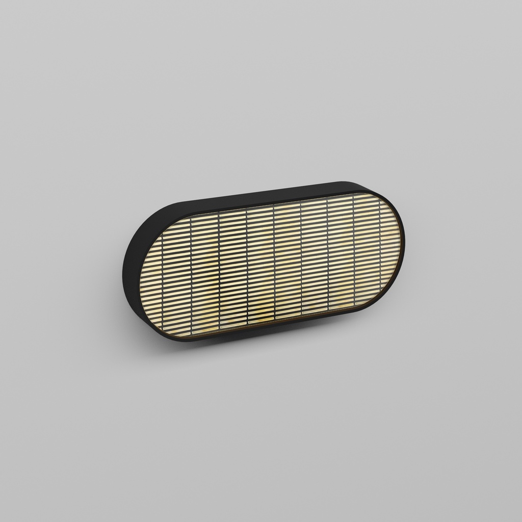 9. OFF-SET NT 3x1 long rounded with asymmetric louvre