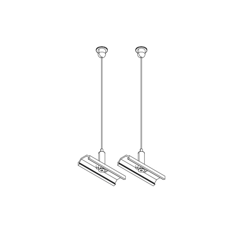 7. FOCUS Track hanging set with mechanical coupler ( 2p )