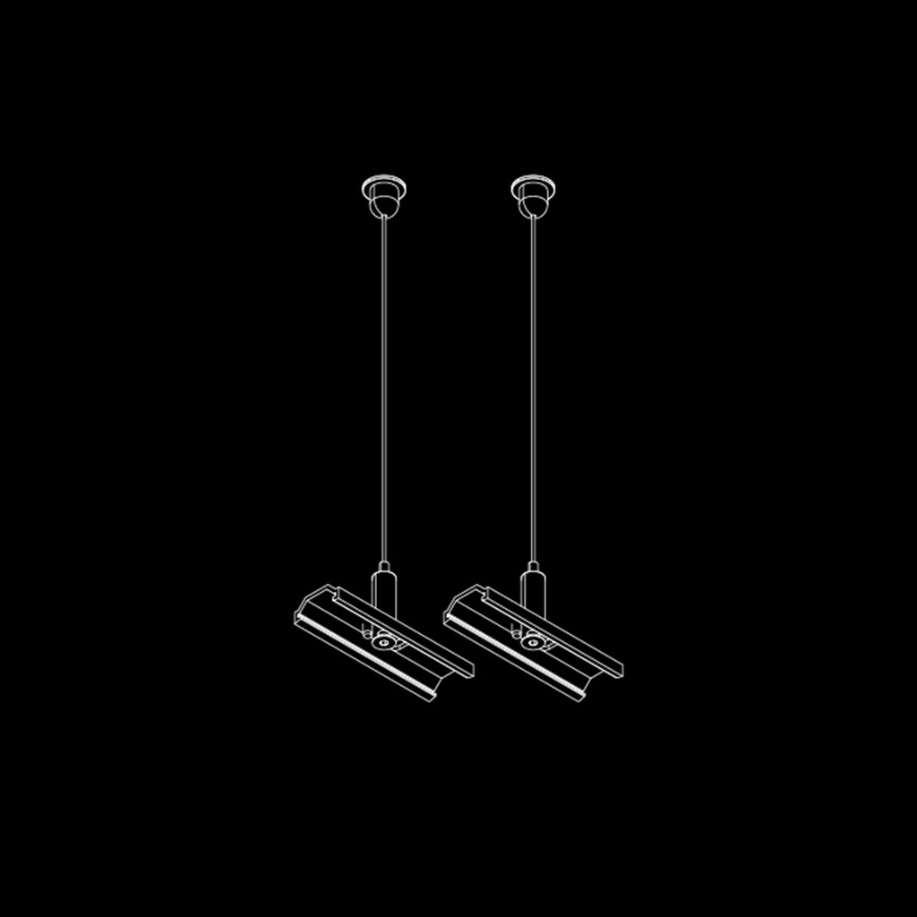 7. FOCUS Track hanging set with mechanical coupler ( 2p )