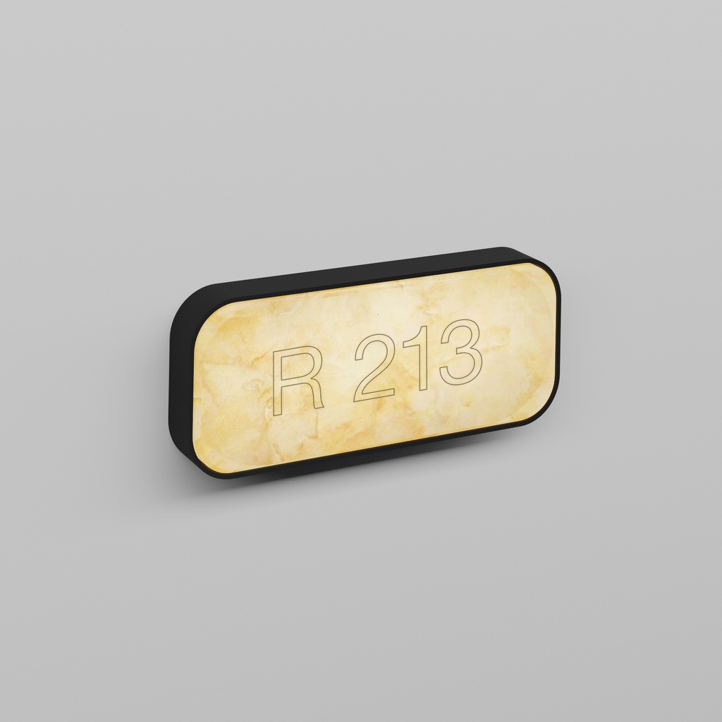 9. OFF-SET NT 3x1 long rectangular with engraving option
