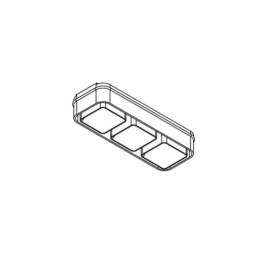 9. Off-Set Trimless 3x1 Square