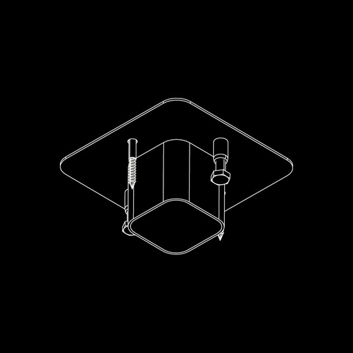 [7.P.241.BL] 7. Off-Set 1x1 Backmounting tool squary