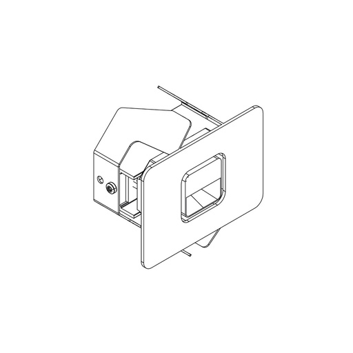 9. OFF-SET NT 1x1 squary on horizontal rectangular recess
