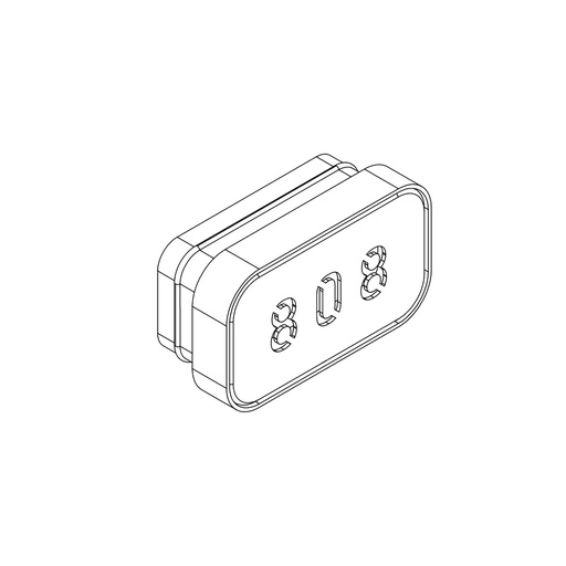 9. OFF-SET NT 2x1 long rectangular with engraving option