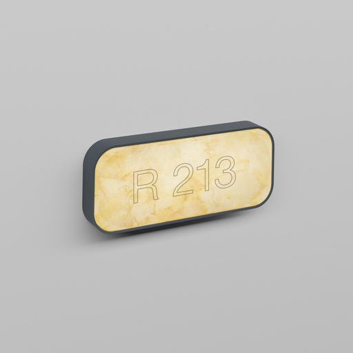 9. OFF-SET NT 3x1 long rectangular with engraving option