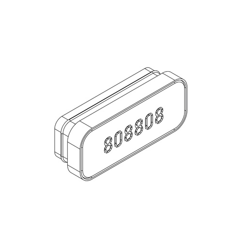 9. OFF-SET NT 3x1 long rectangular with engraving option