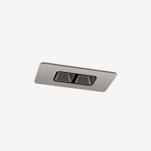 9. OFF-SET 2x1 Squary in rectangular recess